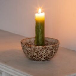 Graham and Green Brown Speckled Candle Holder - thumbnail 2
