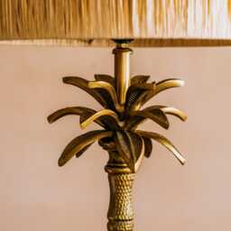 Graham and Green Antique Brass Palm Tree Table Lamp - thumbnail 2