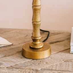 Graham and Green Antique Brass Palm Tree Table Lamp - thumbnail 3