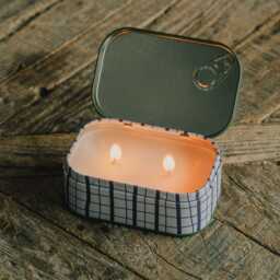 Graham and Green Bistro Fig & Olive Double Wick Candle in a Tin - thumbnail 2