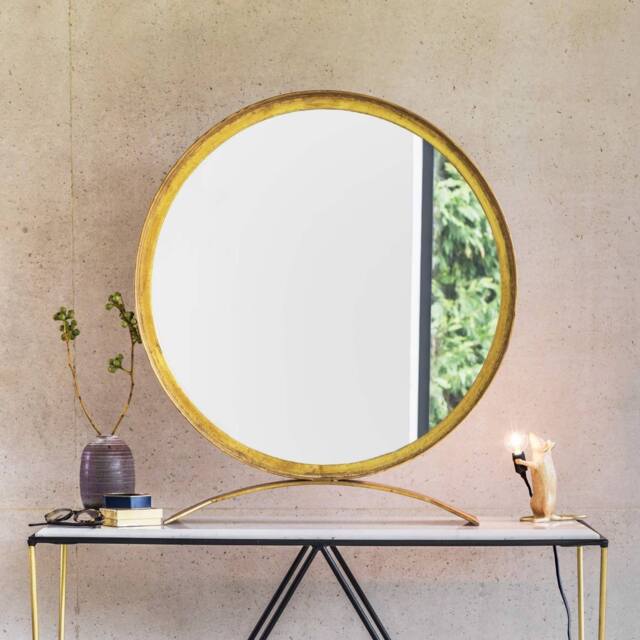Graham and Green Zander Large Gold Table Mirror - image 1
