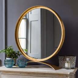 Graham and Green Zander Large Gold Table Mirror - thumbnail 2