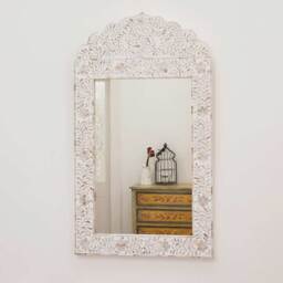 Graham and Green Adriana White Mother of Pearl Mirror - thumbnail 2