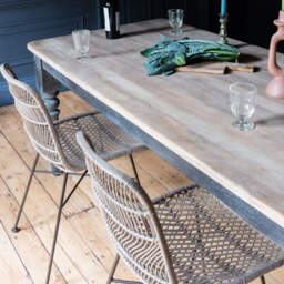 Graham and Green Small Lincoln 6 Seater Dining Table - thumbnail 3