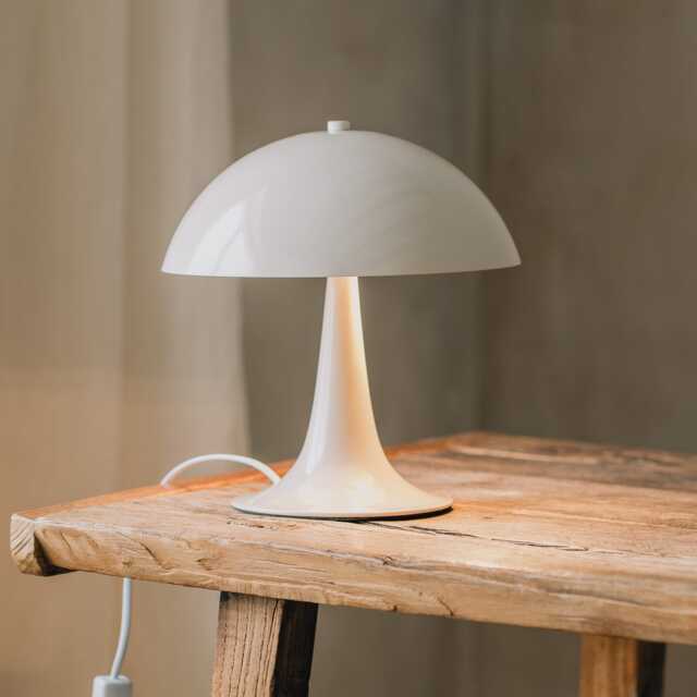 Graham and Green Taupe Dome Mushroom Table Lamp - image 1