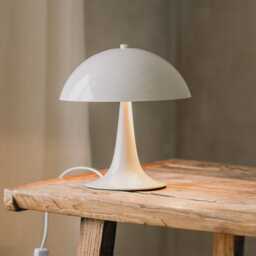 Graham and Green Taupe Dome Mushroom Table Lamp - thumbnail 1