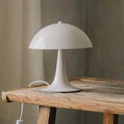 Graham and Green Taupe Dome Mushroom Table Lamp - thumbnail 2