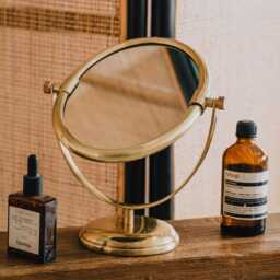 Graham and Green Marisol Gold Oval Table Mirror - thumbnail 2