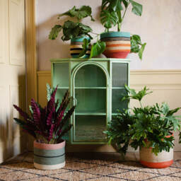 Graham and Green Multicoloured Stripe Basket - thumbnail 3