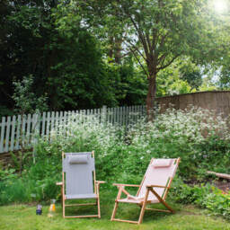 Graham and Green Riviera Navy Stripe Deck Chair - thumbnail 6