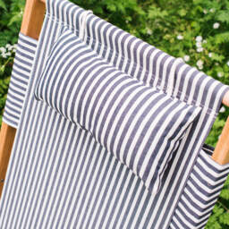 Graham and Green Riviera Navy Stripe Deck Chair - thumbnail 5