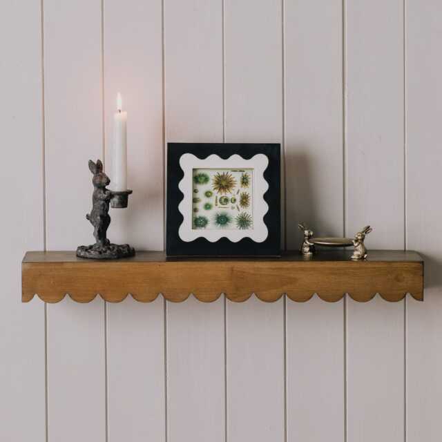 Graham and Green Scalloped Floating Wall Shelf - image 1