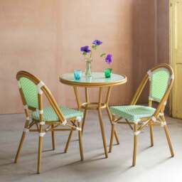 Graham and Green Outdoor Bistro Table and Chairs - thumbnail 3