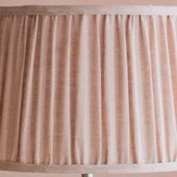 Graham and Green Dusty Rose Pleated Straight Empire Lampshade - 10 inch - thumbnail 2