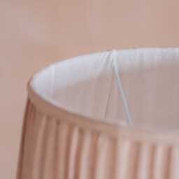 Graham and Green Dusty Rose Pleated Straight Empire Lampshade - 10 inch - thumbnail 3