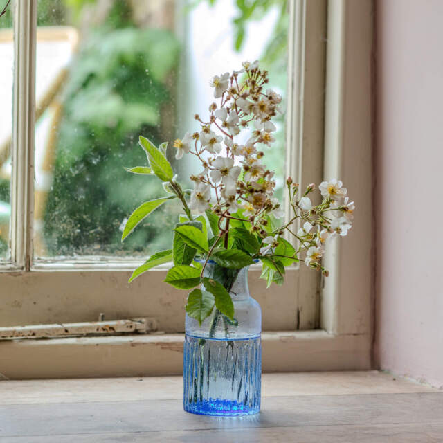Graham and Green Blue Recycled Glass Vase - image 1