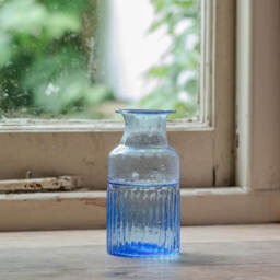 Graham and Green Blue Recycled Glass Vase - thumbnail 2