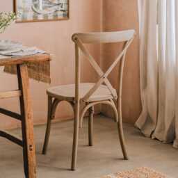 Graham and Green Clement Cross Back Dining Chair - thumbnail 4