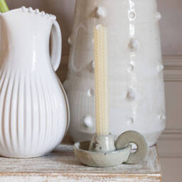 Graham and Green Rustic Ceramic Candle Holder - thumbnail 3