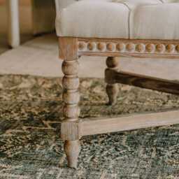 Graham and Green Bobbin Natural Linen Large Coffee Table - thumbnail 2