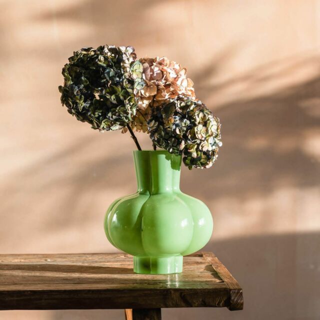 Graham and Green Scalloped Mint Green Vase - image 1
