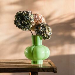 Graham and Green Scalloped Mint Green Vase - thumbnail 1