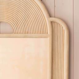 Graham and Green Margot Natural Wooden Wall Mirror - thumbnail 4