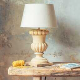 Graham and Green Agnes Wooden Table Lamp - thumbnail 2