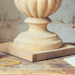 Graham and Green Agnes Wooden Table Lamp - thumbnail 4