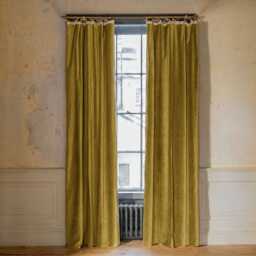 Graham and Green Velvet Single Curtains 140 x 228cm