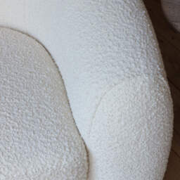 Graham and Green Lexi Ivory Bouclé Tub Chair - thumbnail 5