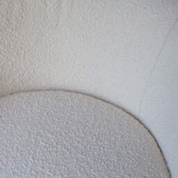 Graham and Green Lexi Ivory Bouclé Tub Chair - thumbnail 3