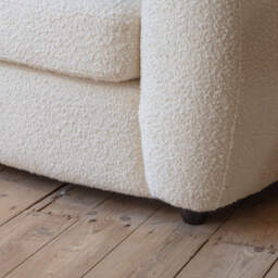 Graham and Green Lexi Ivory Bouclé Tub Chair - thumbnail 6