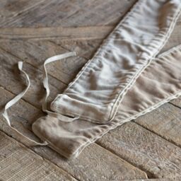 Graham and Green Set of Two Sand Velvet Curtain Tie Backs - thumbnail 2