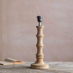 Graham and Green Wooden Bamboo Table Lamp Small - thumbnail 3