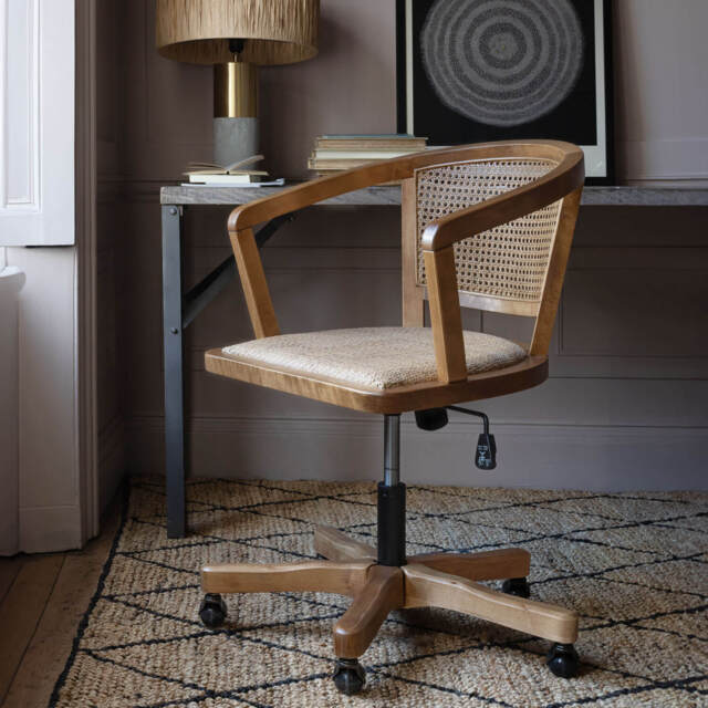 Graham and Green Laurena Wicker Office Chair - image 1