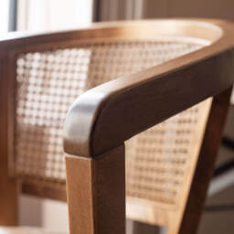 Graham and Green Laurena Wicker Office Chair - thumbnail 3