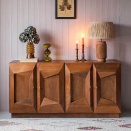 Graham and Green Ambleside Tile Four Door Sideboard - thumbnail 3