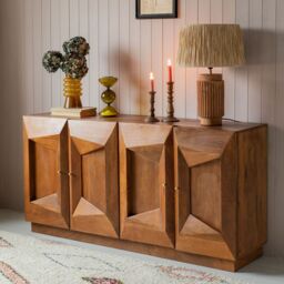 Graham and Green Ambleside Tile Four Door Sideboard - thumbnail 2