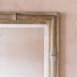 Graham and Green Natural Bamboo Small Wall Mirror - thumbnail 3