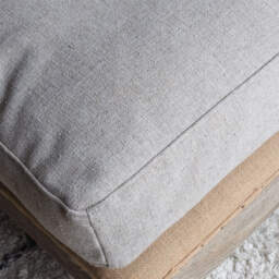 Graham and Green Duke Natural Linen Ottoman - thumbnail 3