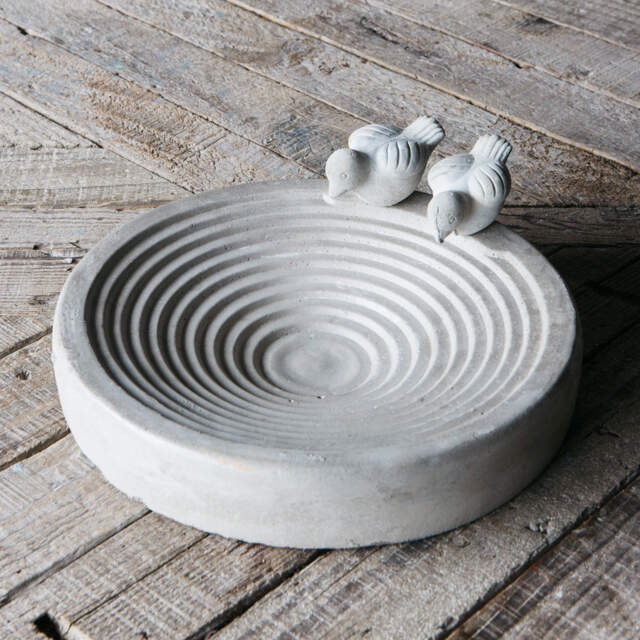 Graham and Green Concrete Bird Bath - image 1
