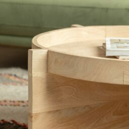 Graham and Green Seth Round Tray Top Coffee Table - thumbnail 2