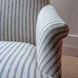 Graham and Green Avree Striped Linen Armchair - thumbnail 5