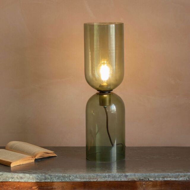 Graham and Green Clarence Glass Table Lamp Green - Large - image 1