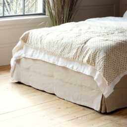 Graham and Green Carina Natural Linen Double Bed - thumbnail 3