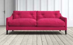Graham and Green Deep Dream 4 Seater Sofa in Folly Stain Guarded Velvet