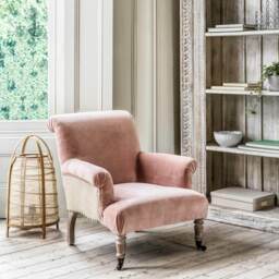 Graham and Green Bella Rose Velvet Armchair