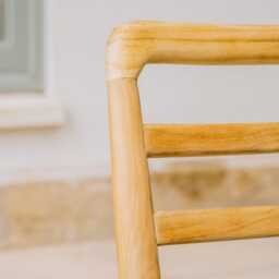 Graham and Green Noa Green Teak Wood Outdoor Dining Chair - thumbnail 4