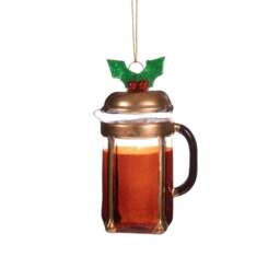 Graham and Green Cafetiere Coffee Christmas Tree Decoration - thumbnail 2